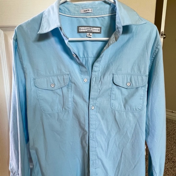 Mens pd&c classic fit button up shirt -M - Picture 2 of 5